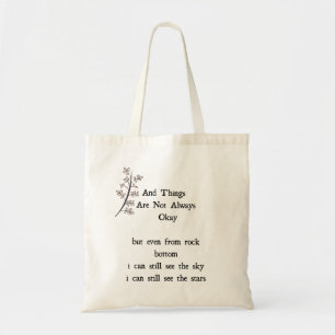 Bolsa Tote Marca de citação motivacional