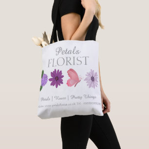 Bolsa Tote Marca de Negócios de Florista Boutique Moderna
