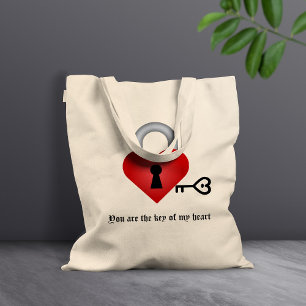 Bolsa Tote Marca de Toque de Chave de Amor Personalizada