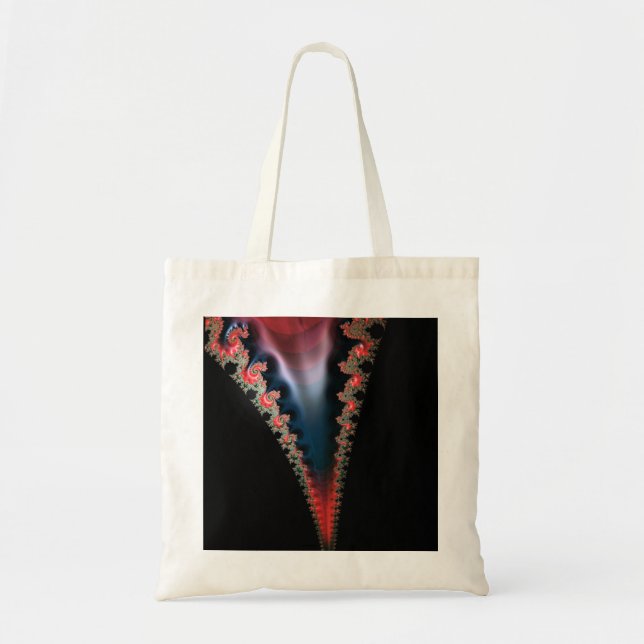 Bolsa Tote Marca de Tota de Orçamento de Zip Mandelbrot (Frente)