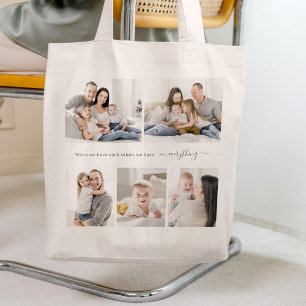 Bolsa Tote Marca de Tote Personalizada de Colagem de Cotaçã