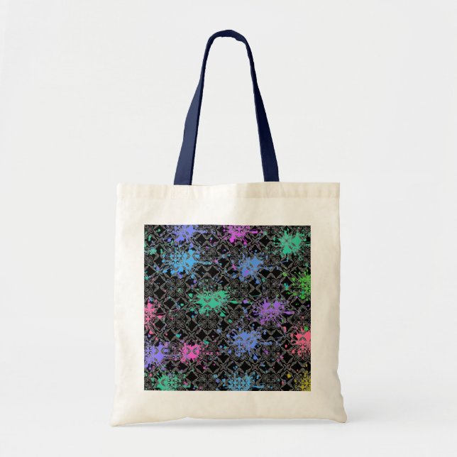 Bolsa Tote Marca Geométrica do Padrão (Frente)