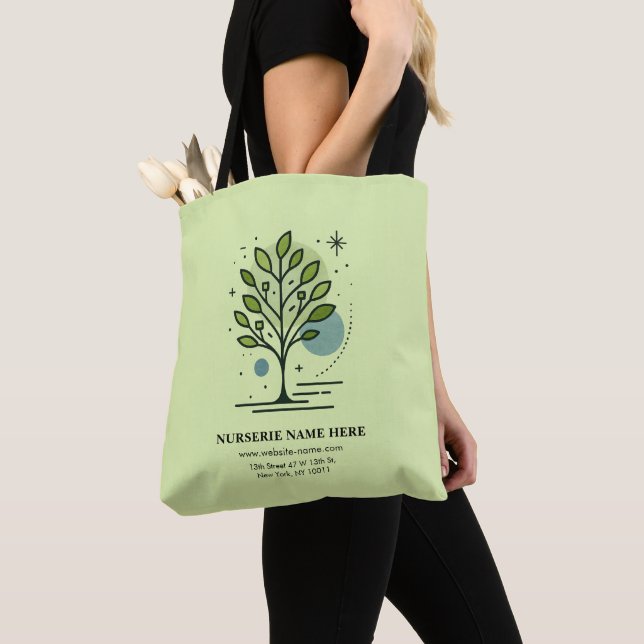 Bolsa Tote Marca Personalizada da Greenleaf Nursery  (Close Up)