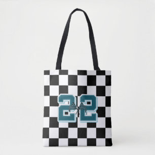 Bolsa Tote Marcar preto e branco, sinalizadores