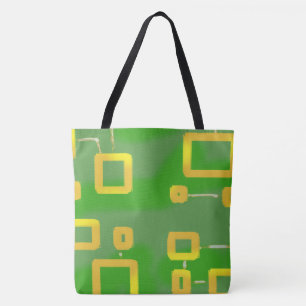 Bolsa Tote Marciano Verde Geométrico