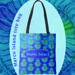 Bolsa Tote Marco Island Sea Shell Art
