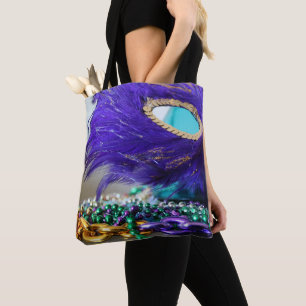 BOLSA TOTE MARDI GRAS BEAD BAG