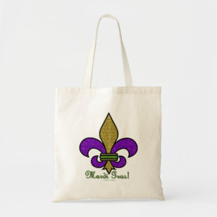 Bolsa Tote Mardi Gras Colorido Fleur De Lis