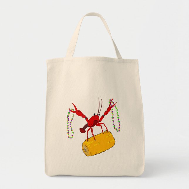 Bolsa Tote Mardi Gras Crawfish Tote Bag (Frente)