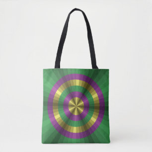 Bolsa Tote Mardi Gras Illusion All-Over-Impressão Bag