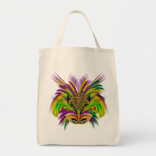 Bolsa Tote Mardi-Gras-Mask-The-Queen-V-3 (Frente)