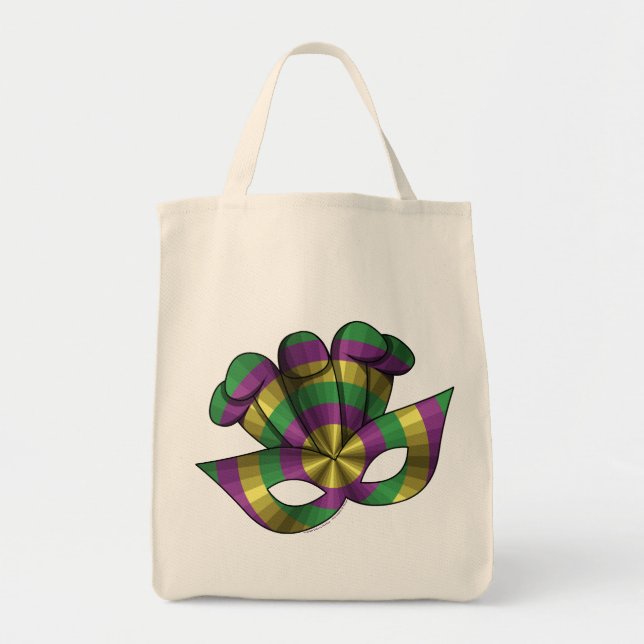 Bolsa Tote Mardi Gras Mask Tote Bag (Frente)