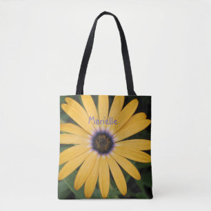 Bolsa Tote Margarida amarela personalizada