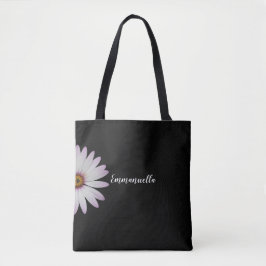 Bolsa Tote Margarida Preta e Branca Personalizada