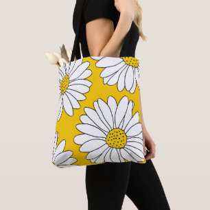Bolsa Tote Margaridas amarelas e brancas 2