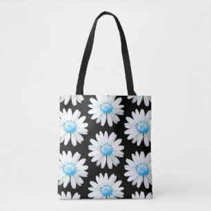Bolsa Tote Margaridas de Pontos Azuis