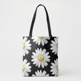 Bolsa Tote Margaridas Pontilhadas de Amarelo