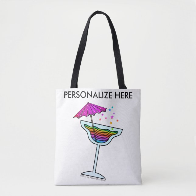 BOLSA TOTE MARGARITAS POP ART (Frente)