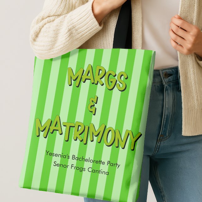 Bolsa Tote Margs e Matrimony Festa de solteira (Margs and Matrimony Bridesmaid Tote Bag)