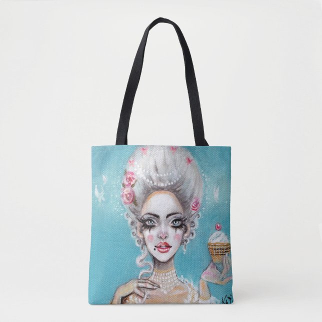 Bolsa Tote Marie Antoinette Deixe-os comer cupcake Mini (Frente)