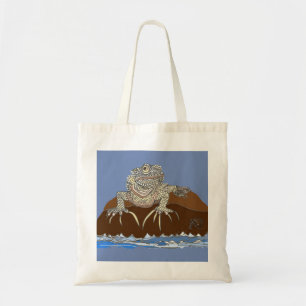 Bolsa Tote Marine Iguana no Rock com Caranguejo Emermita