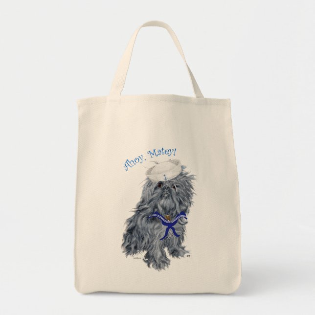 Bolsa Tote Marinheiro Griffon de Bruxelas (Frente)