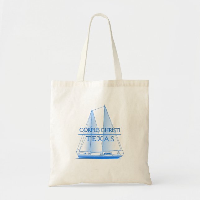 Bolsa Tote Marinheiro Marítimo Costeiro Corpus Christi (Frente)