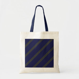 Bolsa Tote Marinho azul e carvão cinco faixas