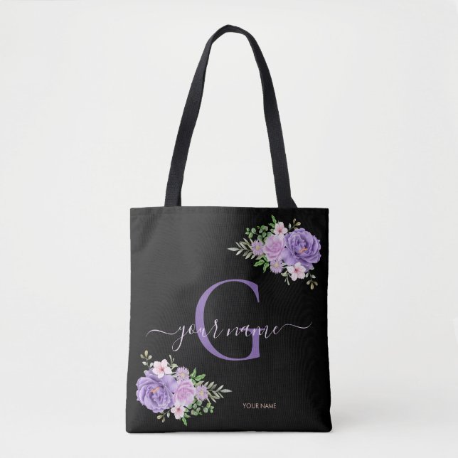 Bolsa Tote marinho azul, minúsculo elegante moderno (Frente)