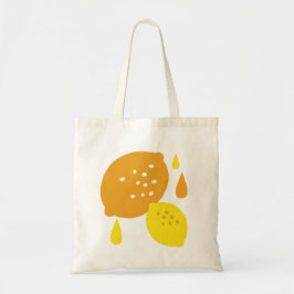 Bolsa Tote Marinho Blue Lemon Art - Refrescando o Citrus Desi