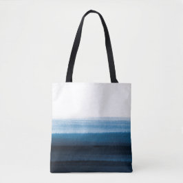 Bolsa Tote Marinho Blue Watercolor