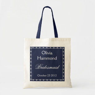 Bolsa Tote MARINHO CONHECIDO FEITO SOB ENCOMENDA & BRANCO do