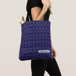 Bolsa Tote Marinho Cottagecore Personalizado