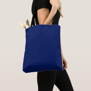 Bolsa Tote Marinho mínimo, azul sólido, simples, elegante mod