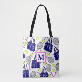 Bolsa Tote Marinho Tênis de pré-disquete monograma