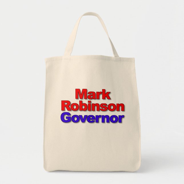 Bolsa Tote Mark Robinson para Governador 2024 (Frente)