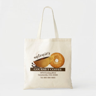 Bolsa Tote Marketing Promocional de Café e Bagel