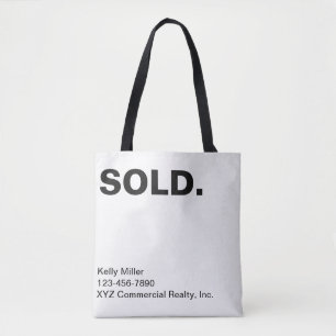 Bolsa Tote Marketing Real Estate Moderno SOLD Personalizado