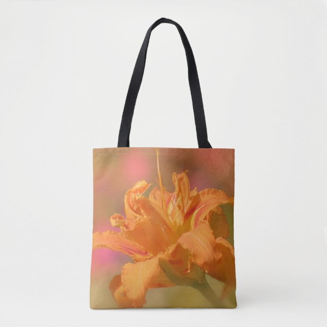 Bolsa Tote Marmelada de Laranja - Hemerocallis Kwanso (Frente)
