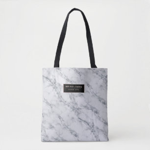 Bolsa Tote Mármore branco com detalhes femininos do rosegold