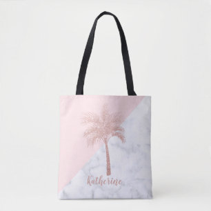 Bolsa Tote Mármore cor-de-rosa feminino elegante do branco d