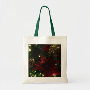 Bolsa Tote Maroon e Dourada árvore de Natal I Foto de Férias