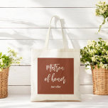 Bolsa Tote Marrom Terracota para Madrinha de Honra<br><div class="desc">Bolsa Tote para Madrinha de Honra em Marrom Terracota para Casamento, Festa de Noivado, Festa de Despedida de Solteira. Confira mais produtos com este design na coleção abaixo.</div>