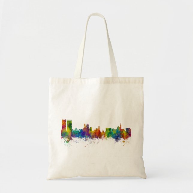 Bolsa Tote Marseille France Skyline (Frente)