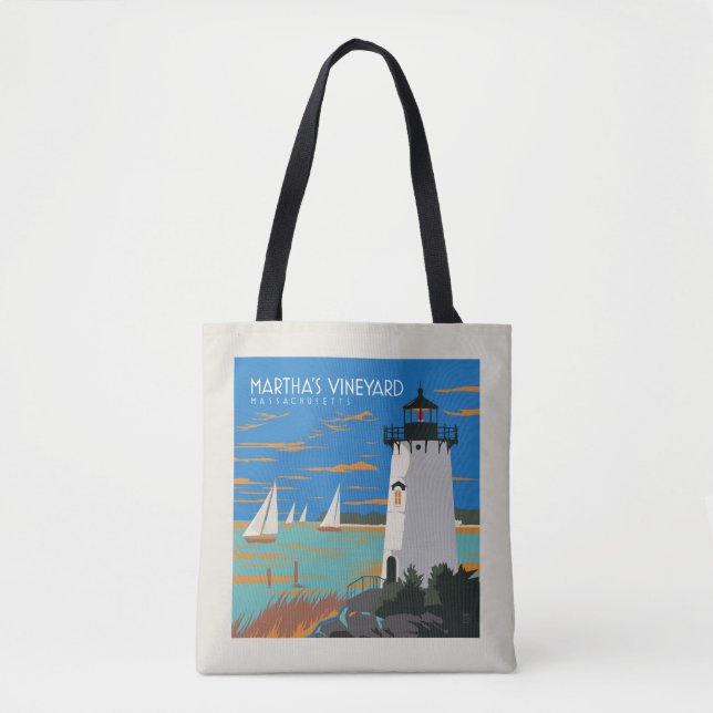 Bolsa Tote Martha's Vineyard, Massachusetts | Farol (Frente)