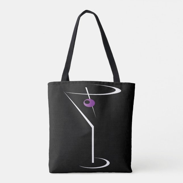 Bolsa Tote Martini Bartender Bag - Martini Glass Bartending (Verso)