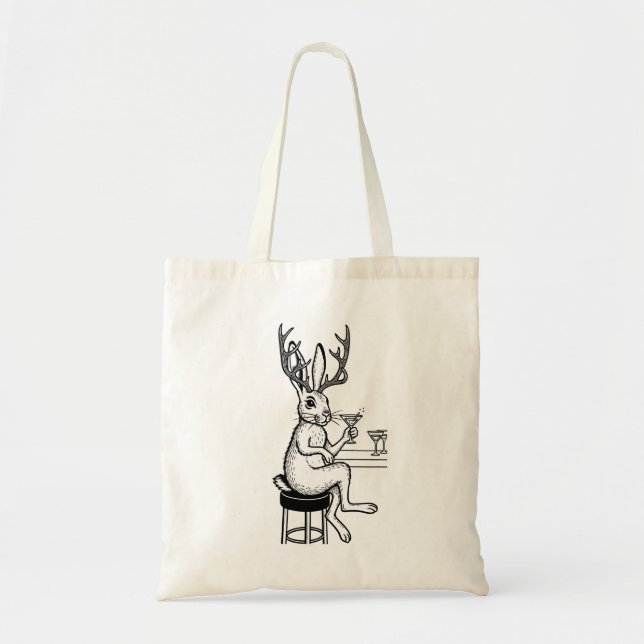 Bolsa Tote Martini Jackalope tote (Frente)