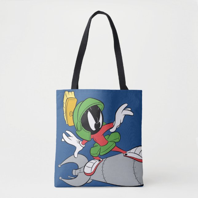 Bolsa Tote MARVIN, MARTIAN™ Riding Rocket (Foguete itinerante (Frente)