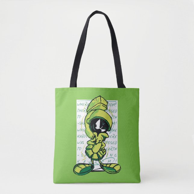 Bolsa Tote MARVIN, O esboço da cotação MARTIAN™ (Frente)