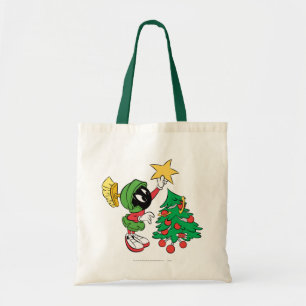 Bolsa Tote MARVIN THE MARTIAN™ colocando estrela na árvore
